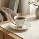 Coffee Cup and Saucer Set - 6 Pcs